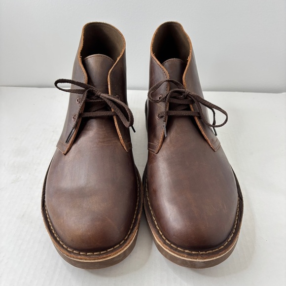 Clarks Bushacre 2 Chukka Boots Men\'s Size 15 Brown Leather Cushion Comfort  NWOB main image 11